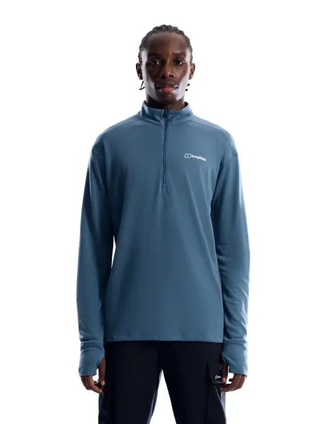 Ivyhill Long Sleeve Half Zip Top Dark Blue