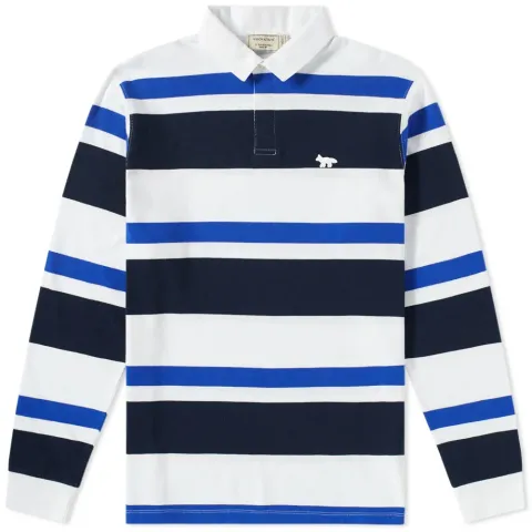 Maison Kitsuné Irregular Stripe Polo