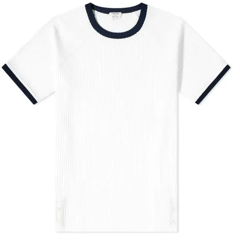 Seersucker Knit Ringer T-Shirt