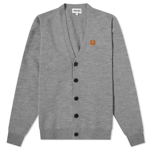 Tiger Crest Knit Cardigan