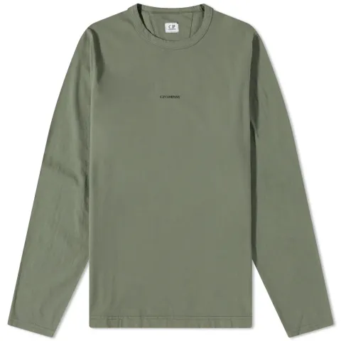 CP Company Centre Logo Long Sleeve T-Shirt