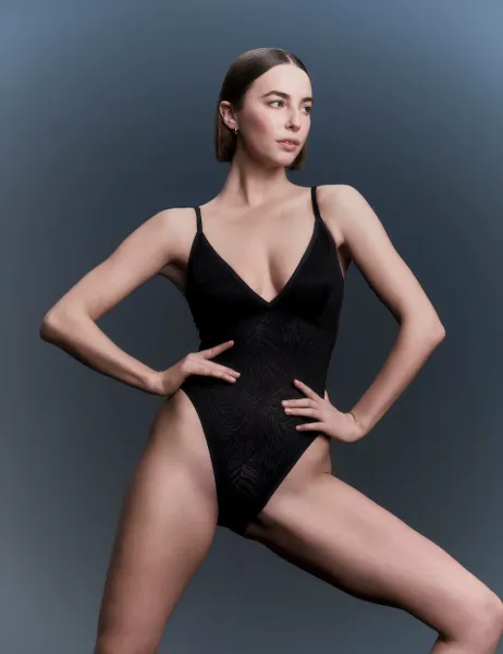 Body by M&S Body Lace Shaping Body Black