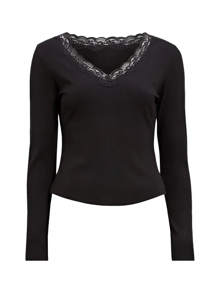 Forever New Selena Lace Trim 3/4 Sleeve Top