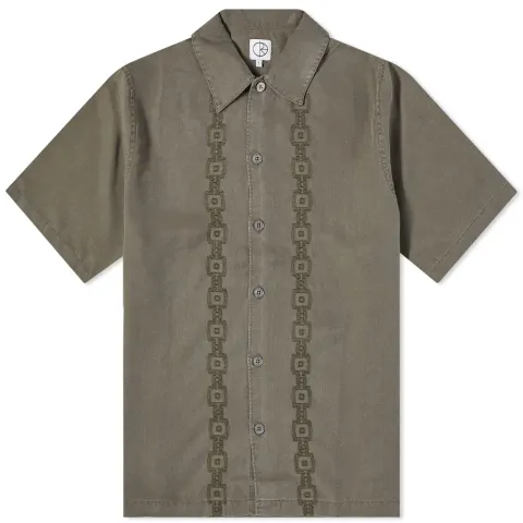 Polar Skate Co. Square Stripe Bowling Shirt