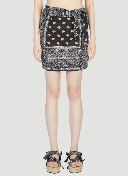 Paisley Motif Sarong Skirt