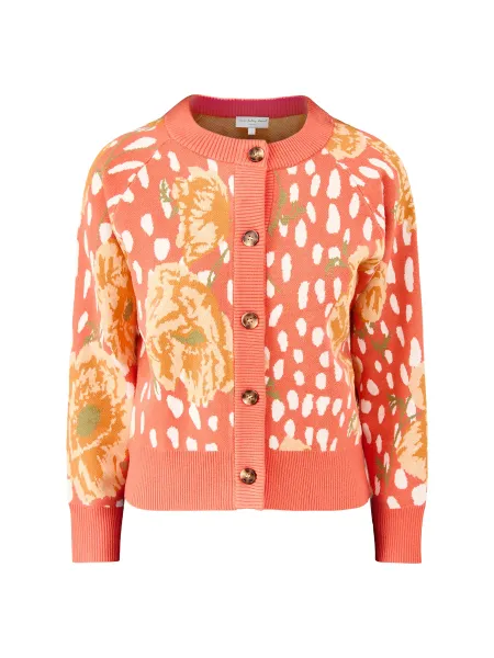 Never Fully Dressed Coral Poppy Cardigan