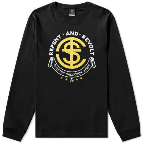 Long Sleeve Repent and Revolt T-Shirt