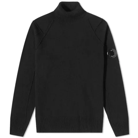 Arm Lens Roll Neck Knit
