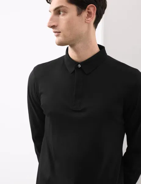 Autograph Pure Supima Cotton Polo Shirt Black