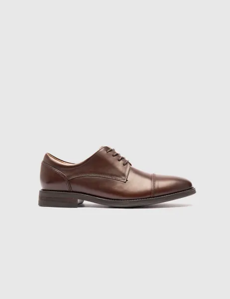 Rodd & Gunn Riverton Leather Derby Shoes Dark Brown