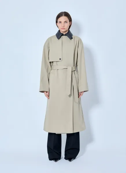 Bottega Veneta Light Cotton Trench Coat