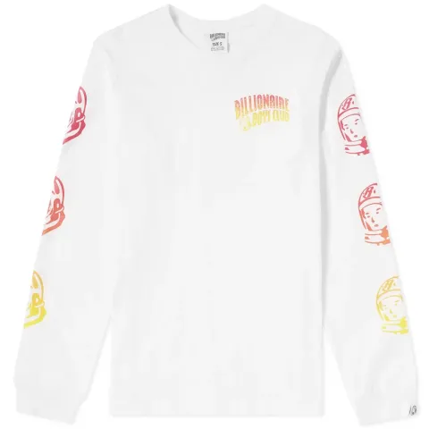 Long Sleeve Gradient Helmet Print Tee