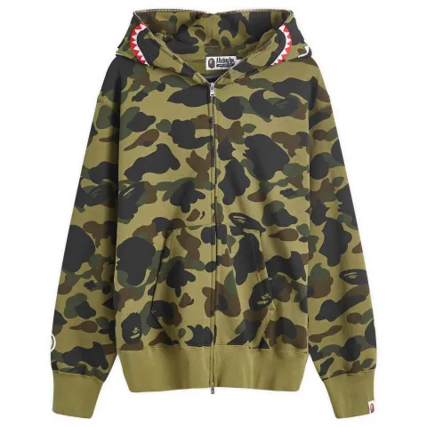 1st Camo Shark Full Zip Hoodie Wide