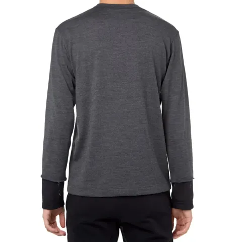 Mesh Cuff Crew Neck