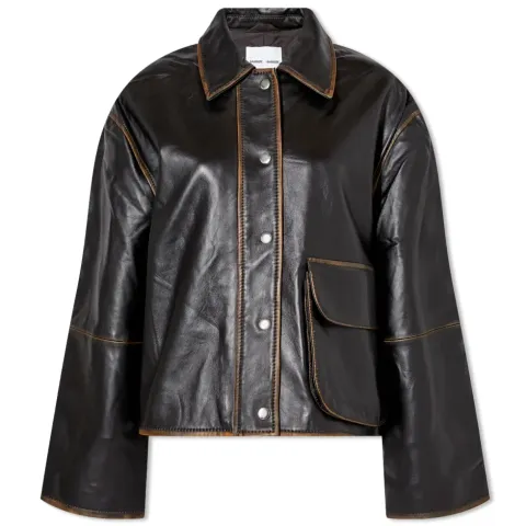 Lyla Boxy Leather Jacket