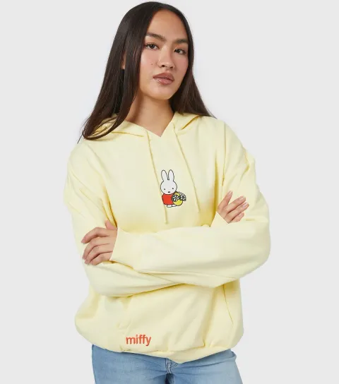 Women's Light Yellow Miffy Yellow Hoodie