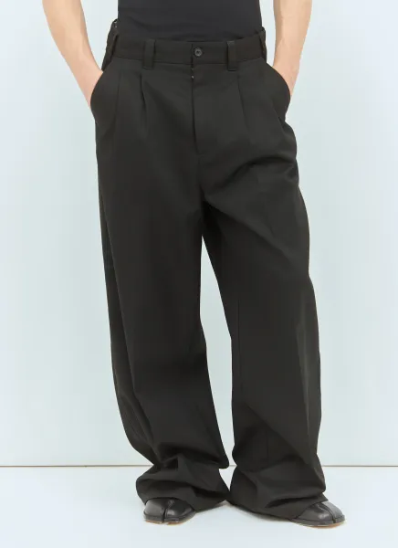Drawstring Twill Pants