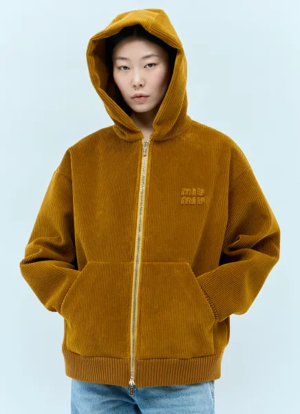 Corduroy Hooded Jacket