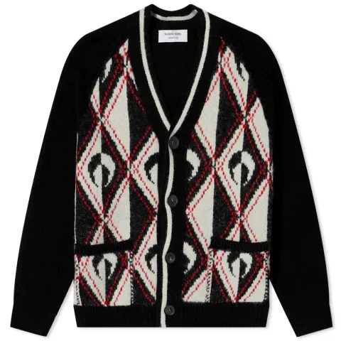 Knitted Cardigan With Moon