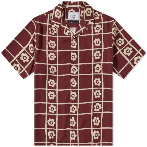Square Flower Vacation Shirt