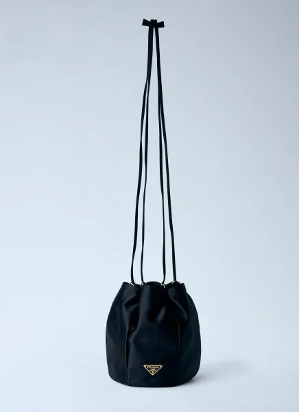 Satin Mini Bucket Bag