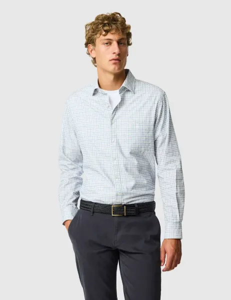 Rodd & Gunn Slim Fit Corduroy Shirt Natural Mix