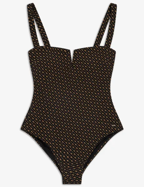 Boss Monogram Swimsuit Multi