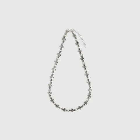 River Island Gothic Cross Necklace