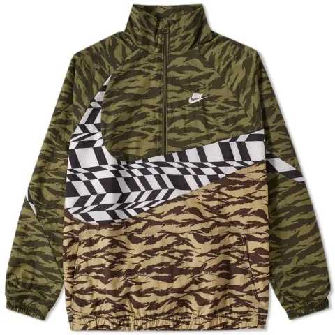AOP Swoosh Half Zip Woven Jacket