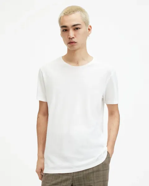 Figure Crew Neck Raw Edge T-Shirt