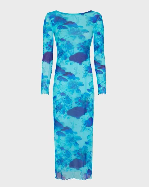 Vilebrequin Women Tulle Long Dress Coral Reef