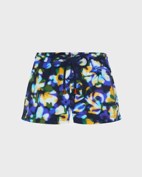 Vilebrequin Women Stretch Swim Shorts Frangipanier Trouble
