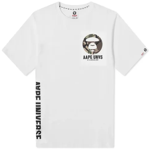 AAPE Green Camo Back Stamp T-Shirt