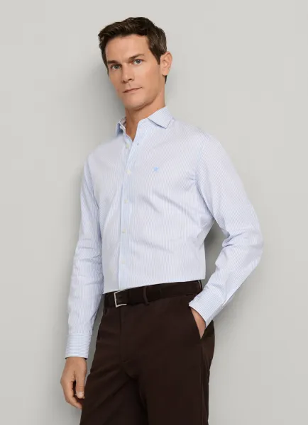 Classic Fit City Stripe Poplin Shirt
