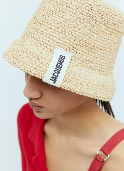 Le Bob Raphia Bucket Hat