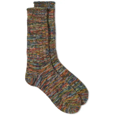 5 Colour Mix Crew Socks