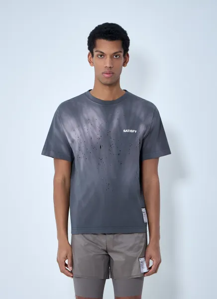 Distressed Cotton T-Shirt