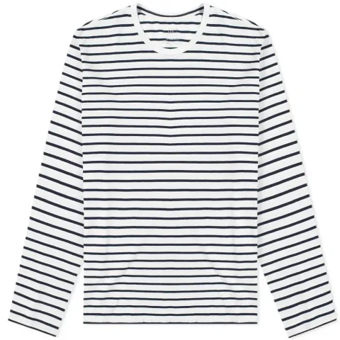 Long Sleeve Marine Stripe Crew Tee