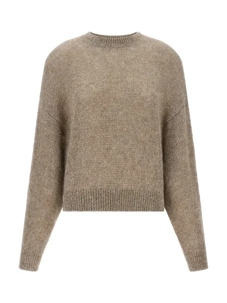 BRUNELLO CUCINELLI Sequin Jumper Beige