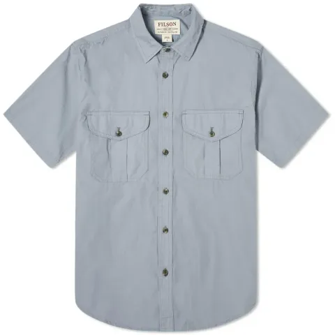 Short Sleeve Feather Cloth Shirt