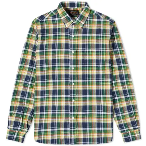 Button Down Inian Madras Shirt