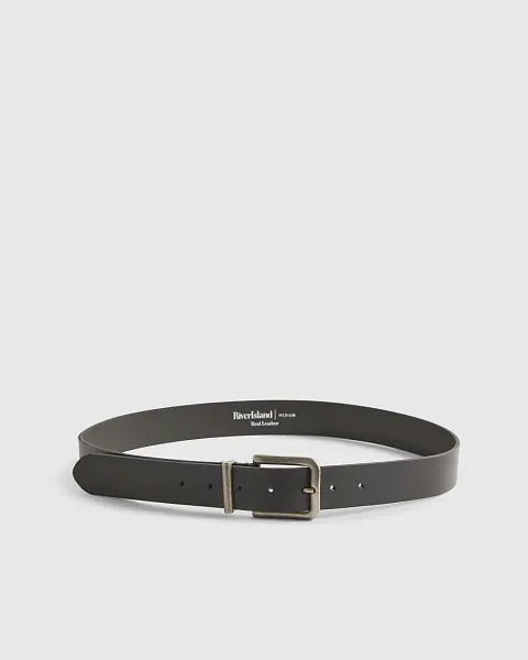 River Island Black Leather Belt