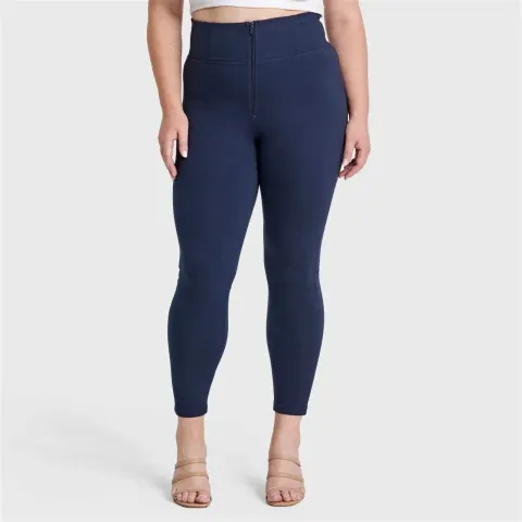 Freddy WRUP Curvy Fashion - Zip High Waisted - 7/8 Length - Navy Blue