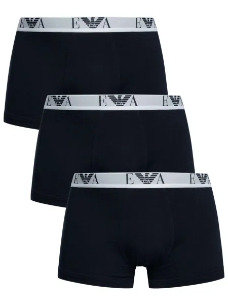 Emporio Armani 3 Pack Stretch Cotton Trunks