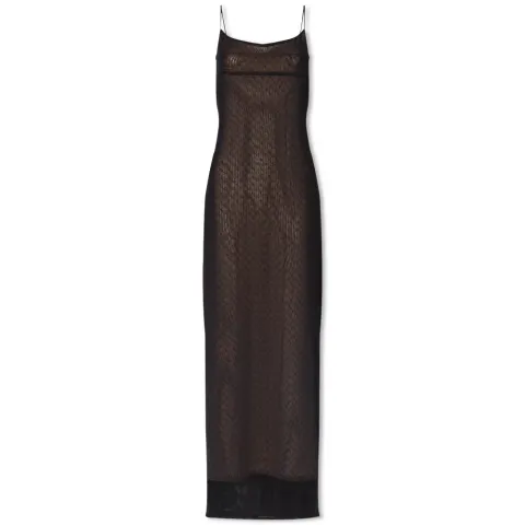 Thais Monogram Mesh Slip Dress