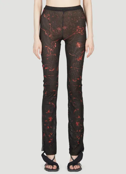 Graphic Mesh Pants