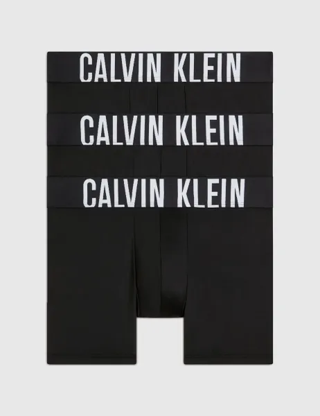 Calvin Klein 3 Pack Intense Power Microfibre Cotton Rich Boxer Briefs Black