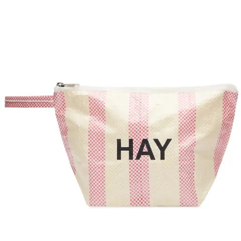 Recycled Candy Stripe Wash Bag - Small