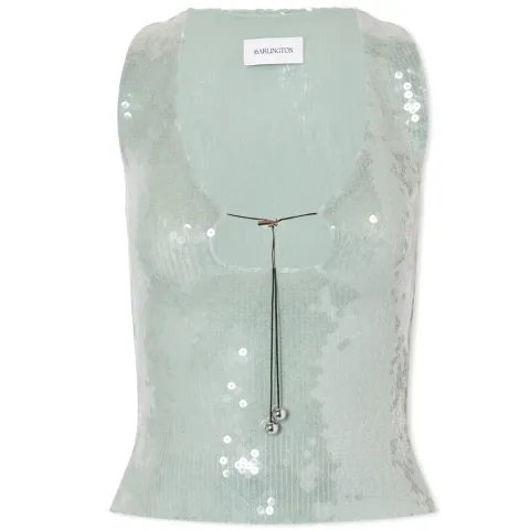 Solaria Sequin Cut Out Top