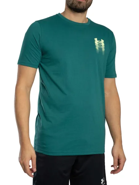 Under Armour Blur Logo Back Graphic Loose T-Shirt